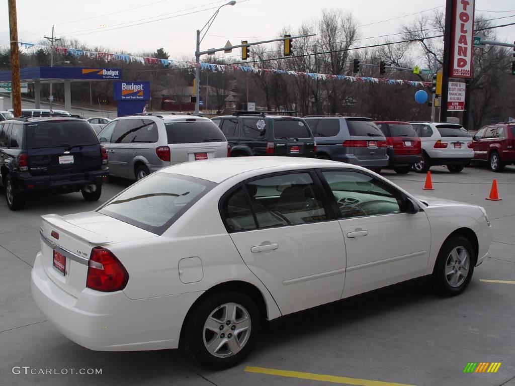 2005 Malibu LS V6 Sedan - White / Neutral Beige photo #4