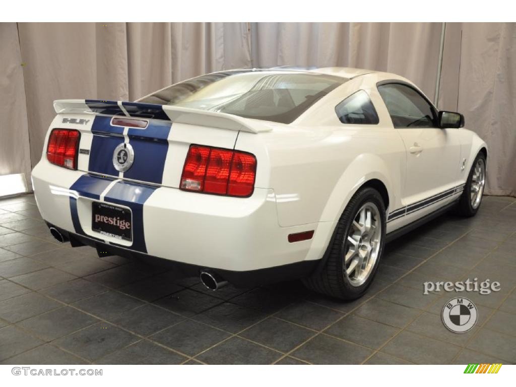 2007 Mustang Shelby GT500 Coupe - Performance White / Black Leather photo #2