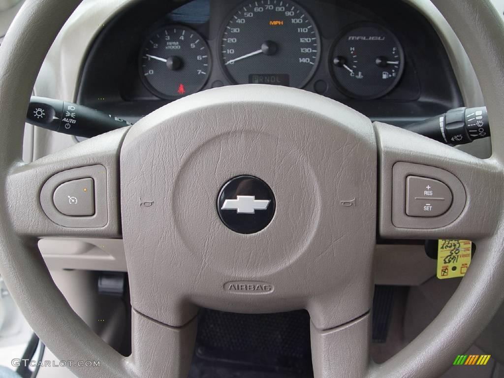2005 Malibu LS V6 Sedan - White / Neutral Beige photo #13