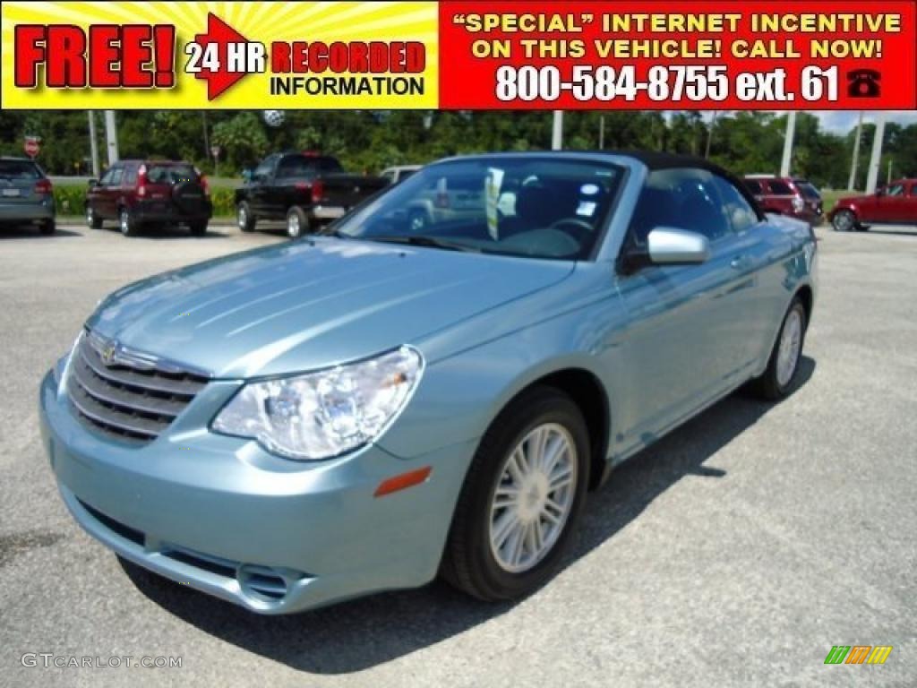 2009 Sebring Touring Convertible - Clearwater Blue Pearl / Dark Slate Gray photo #1