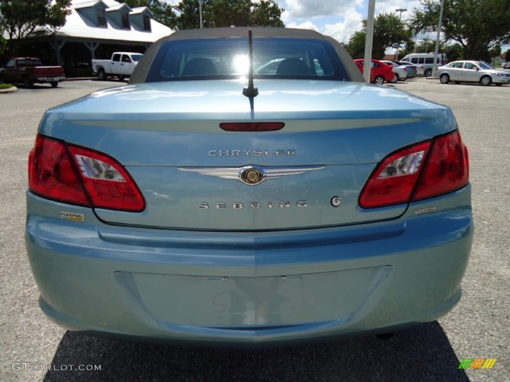 2009 Sebring Touring Convertible - Clearwater Blue Pearl / Dark Slate Gray photo #10