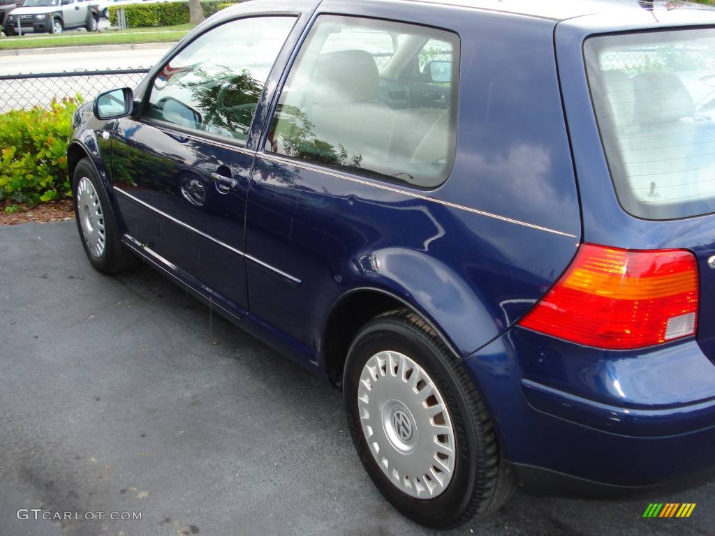 2001 Golf GL 2 Door - Indigo Blue Pearl / Grey photo #1