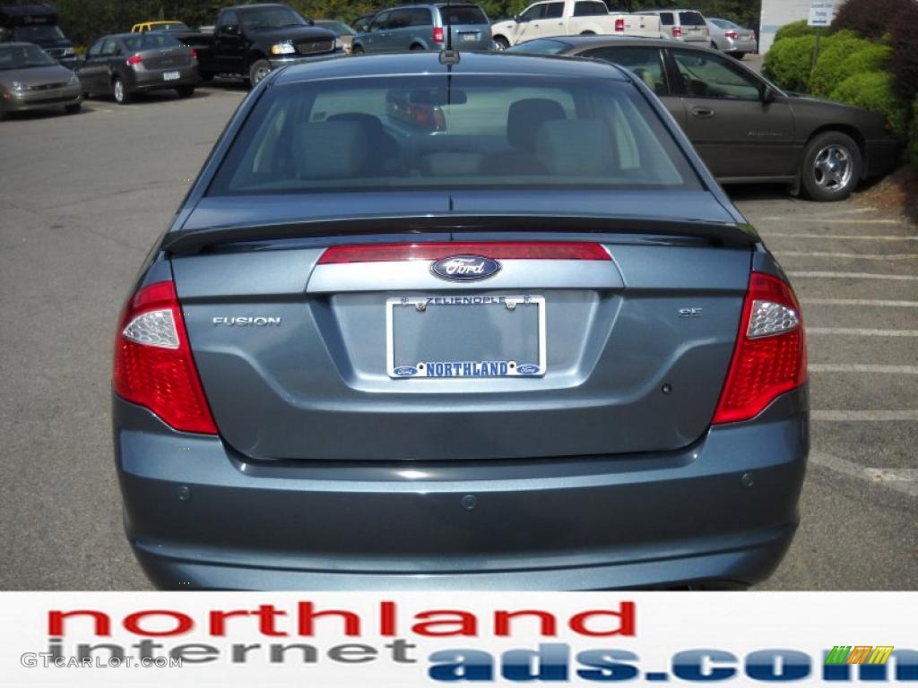 2011 Fusion SE - Steel Blue Metallic / Charcoal Black photo #7