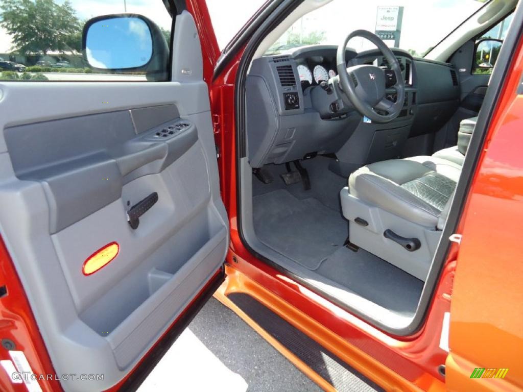 2008 Ram 1500 Sport Quad Cab - Sunburst Orange Pearl / Medium Slate Gray photo #4