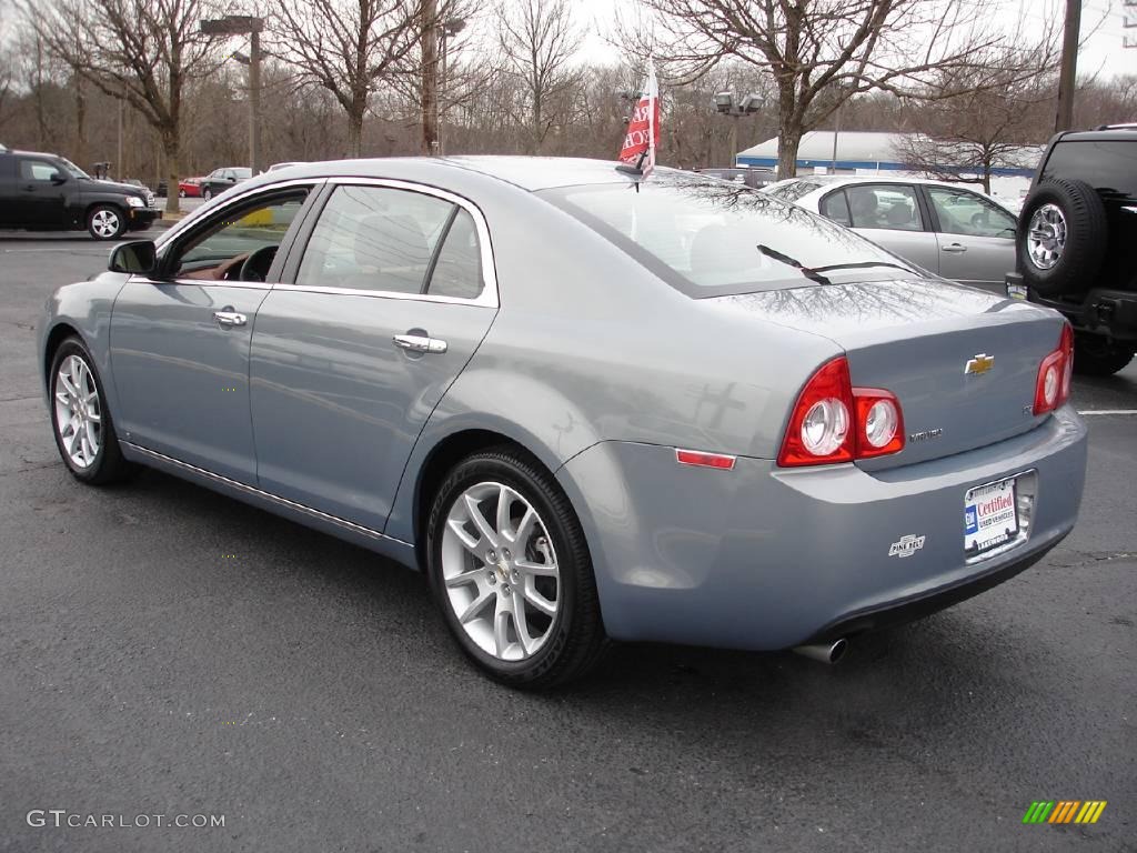 2009 Malibu LTZ Sedan - Golden Pewter Metallic / Ebony/Brick photo #5