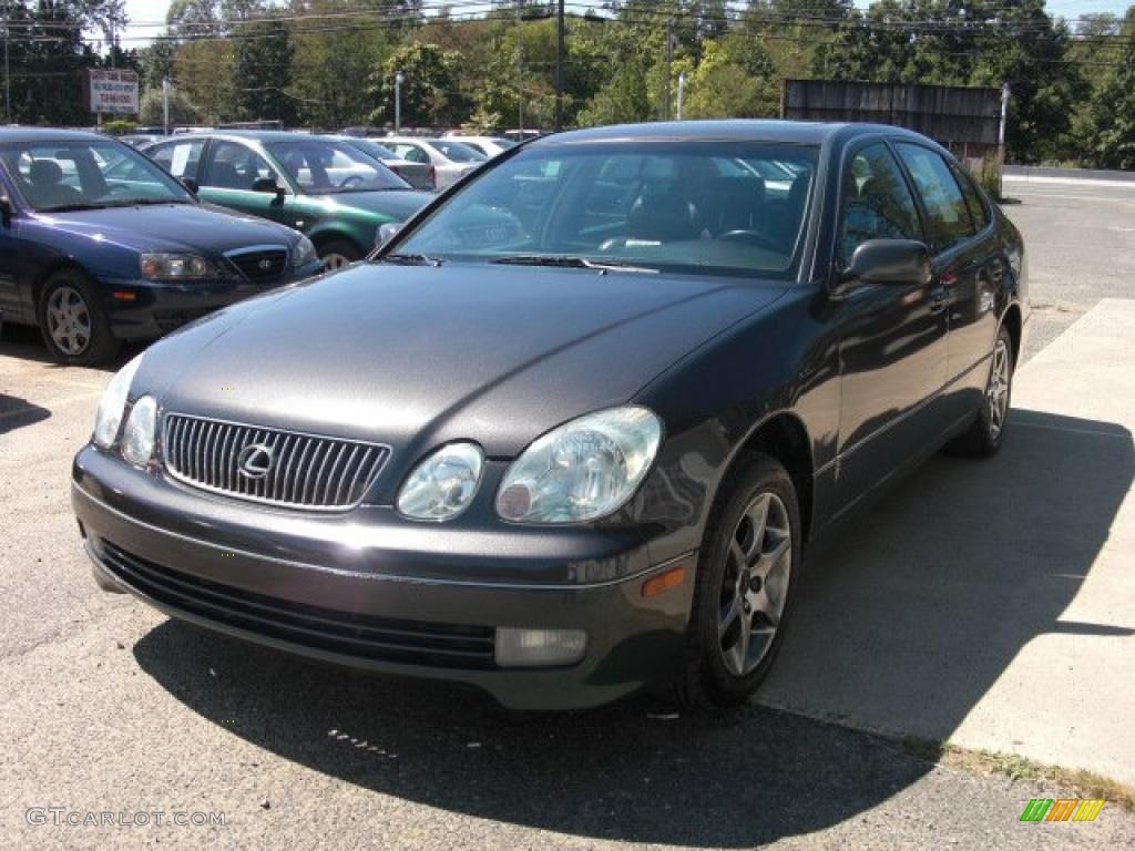 2002 GS 300 - Graphite Gray Pearl / Black photo #3