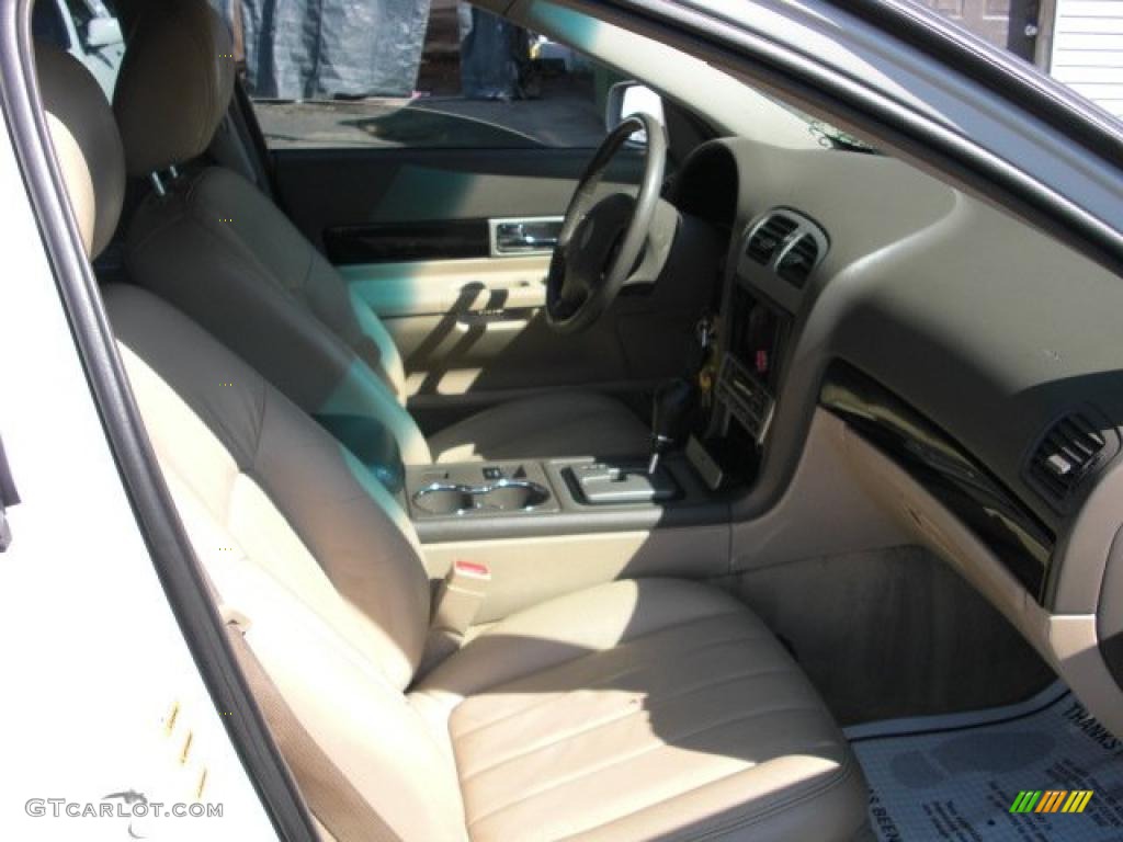 2005 LS V6 Luxury - Ceramic White Pearlescent / Camel photo #6