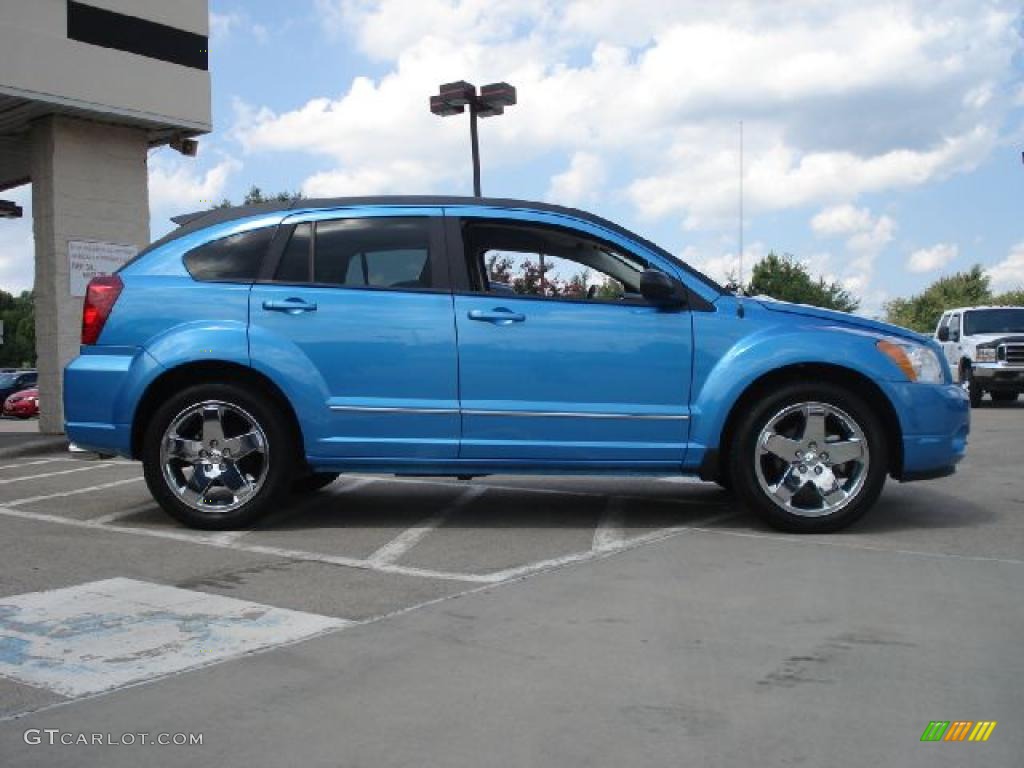 2008 Caliber R/T - Surf Blue Pearl / Dark Slate Gray/Blue photo #2