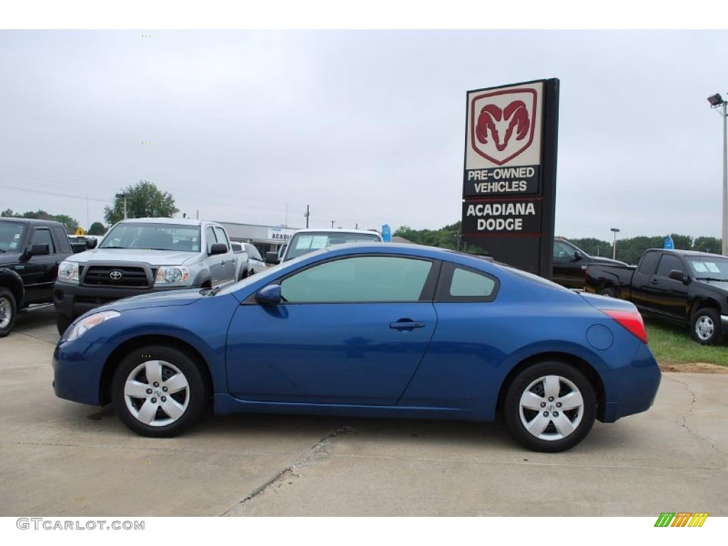 2008 Altima 2.5 S Coupe - Azure Blue Metallic / Charcoal photo #2