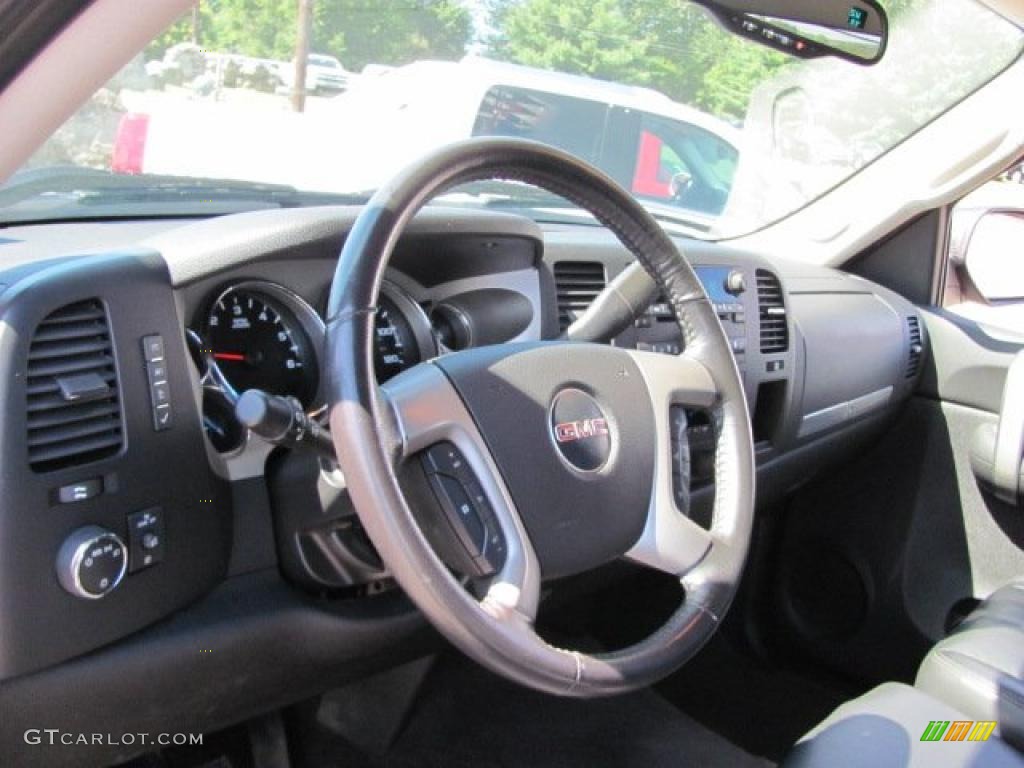 2008 Sierra 1500 SLE Extended Cab 4x4 - Onyx Black / Ebony photo #20