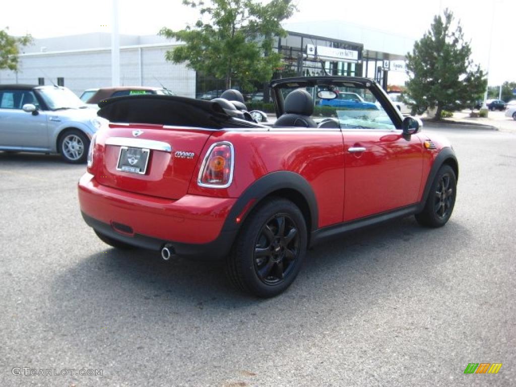 2010 Cooper Convertible - Chili Red / Grey/Carbon Black photo #5