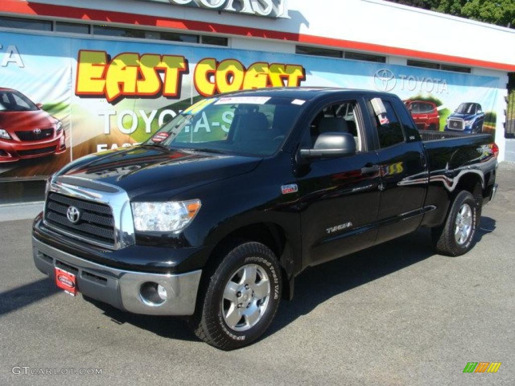 2008 Tundra SR5 TRD Double Cab 4x4 - Black / Graphite Gray photo #3