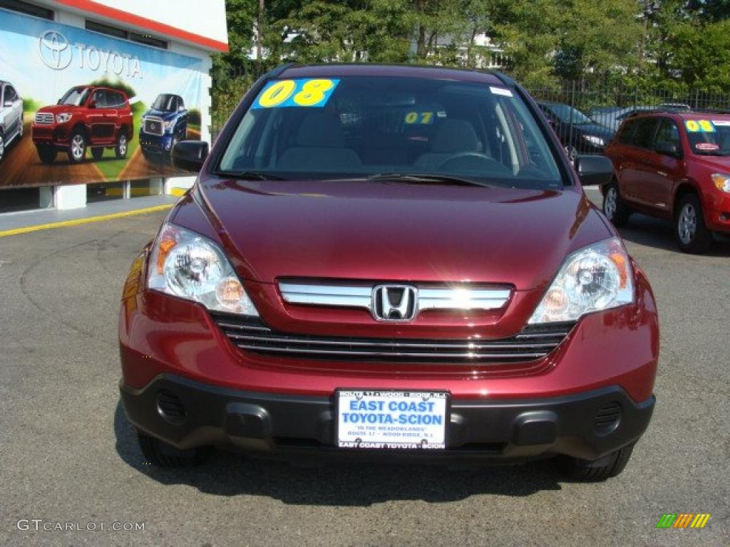 2008 CR-V EX 4WD - Tango Red Pearl / Gray photo #2