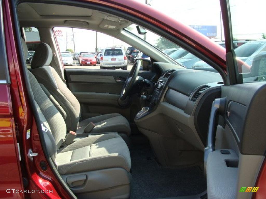 2008 CR-V EX 4WD - Tango Red Pearl / Gray photo #8