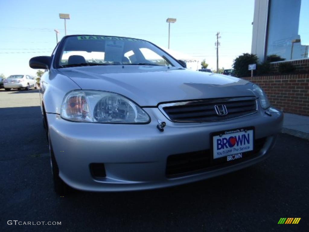 1999 Civic LX Sedan - Vogue Silver Metallic / Gray photo #1