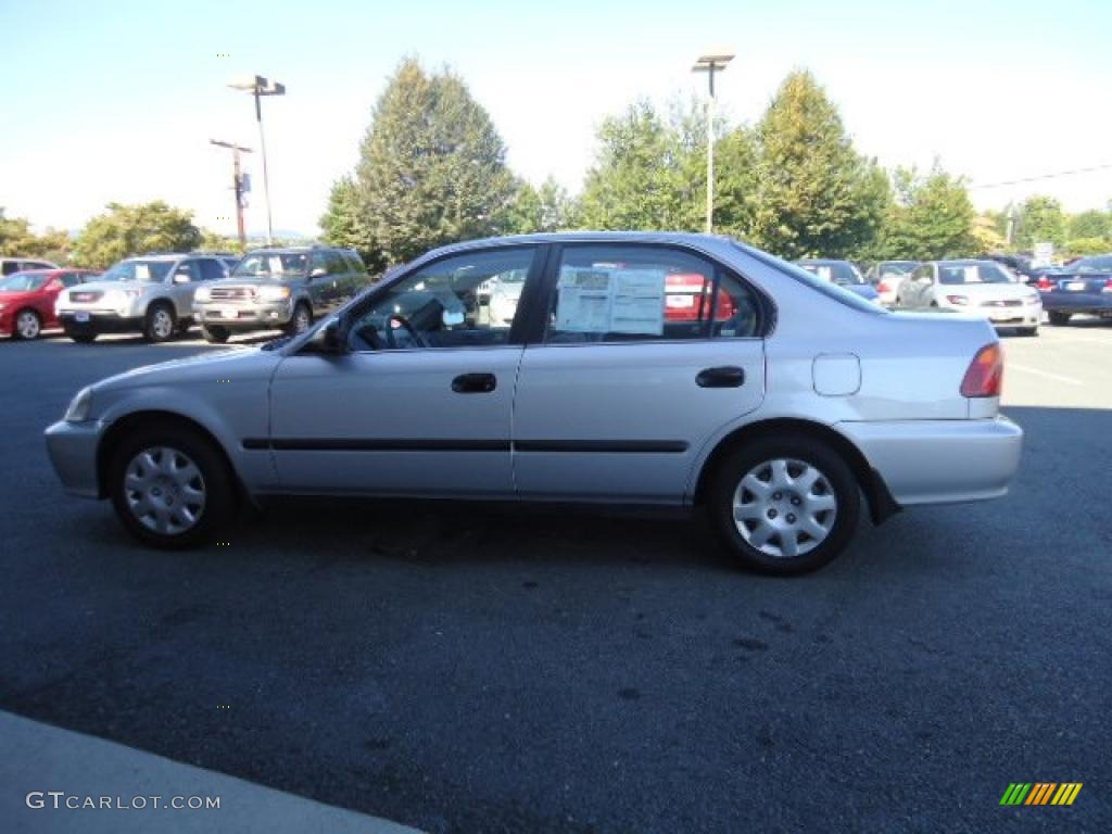 1999 Civic LX Sedan - Vogue Silver Metallic / Gray photo #2