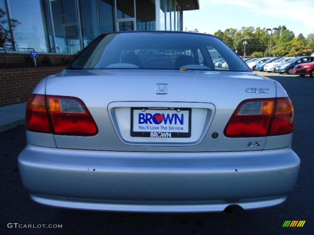 1999 Civic LX Sedan - Vogue Silver Metallic / Gray photo #3