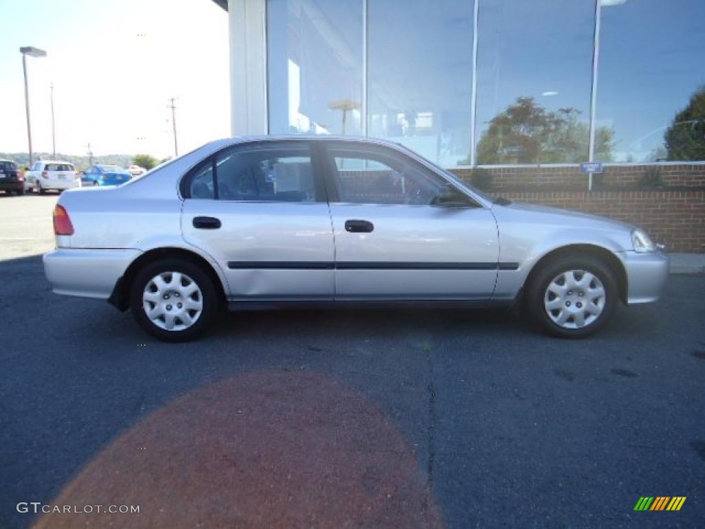 1999 Civic LX Sedan - Vogue Silver Metallic / Gray photo #4