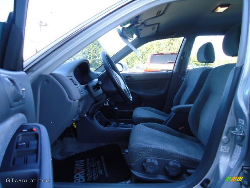 1999 Civic LX Sedan - Vogue Silver Metallic / Gray photo #5