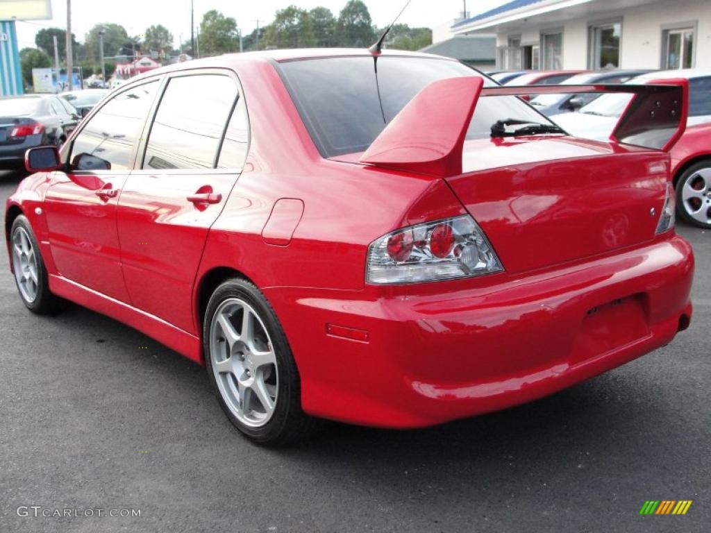 2005 Lancer Evolution VIII - Rally Red / Black photo #3