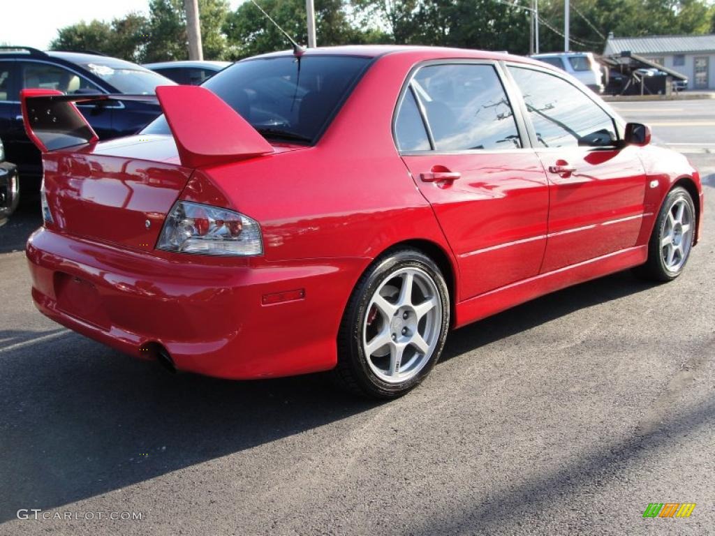 2005 Lancer Evolution VIII - Rally Red / Black photo #4