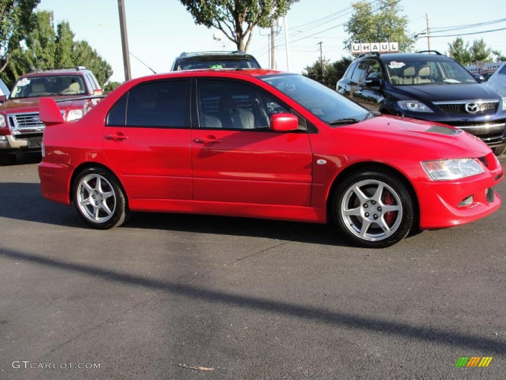 2005 Lancer Evolution VIII - Rally Red / Black photo #5