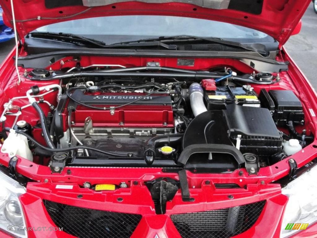 2005 Lancer Evolution VIII - Rally Red / Black photo #8