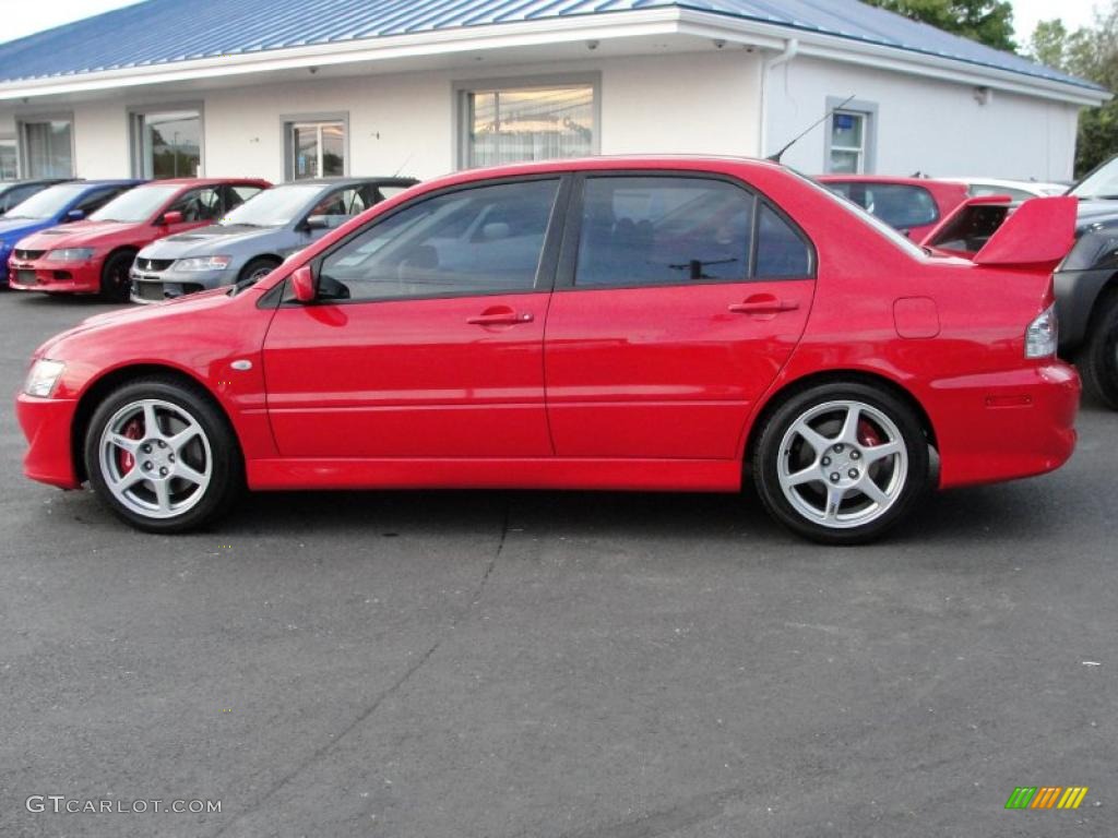 2005 Lancer Evolution VIII - Rally Red / Black photo #15