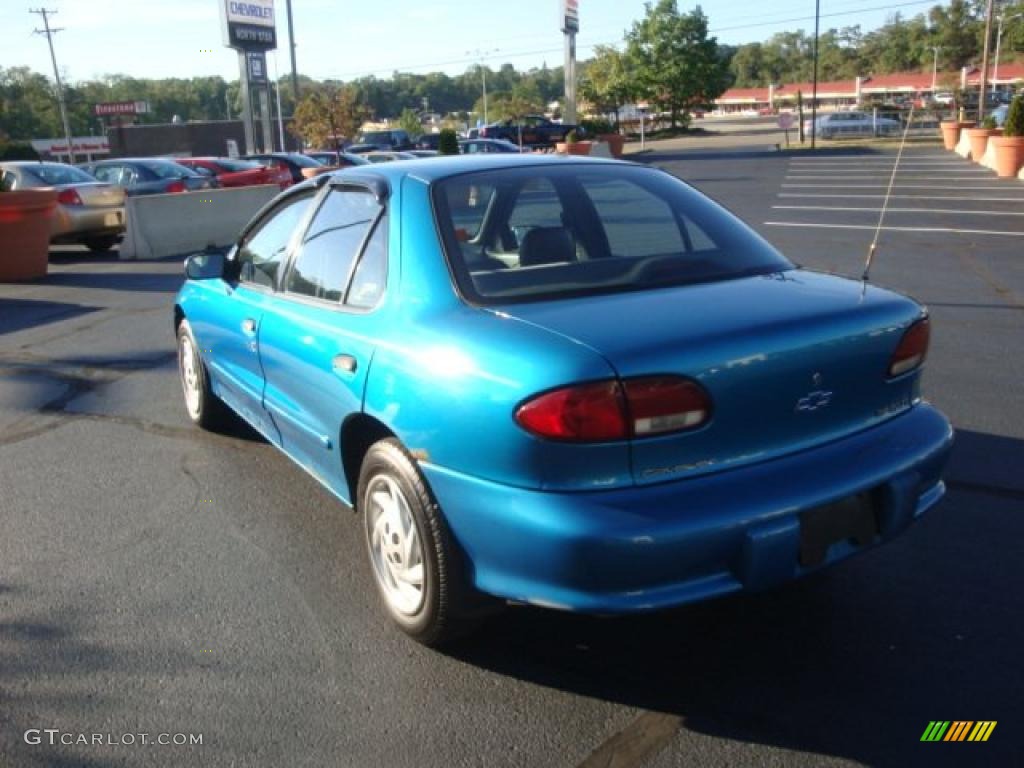 1998 Cavalier Sedan - Bright Aqua Metallic / Graphite photo #4