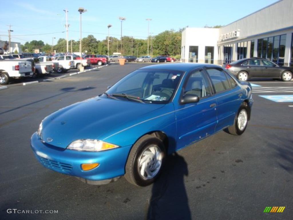 1998 Cavalier Sedan - Bright Aqua Metallic / Graphite photo #5