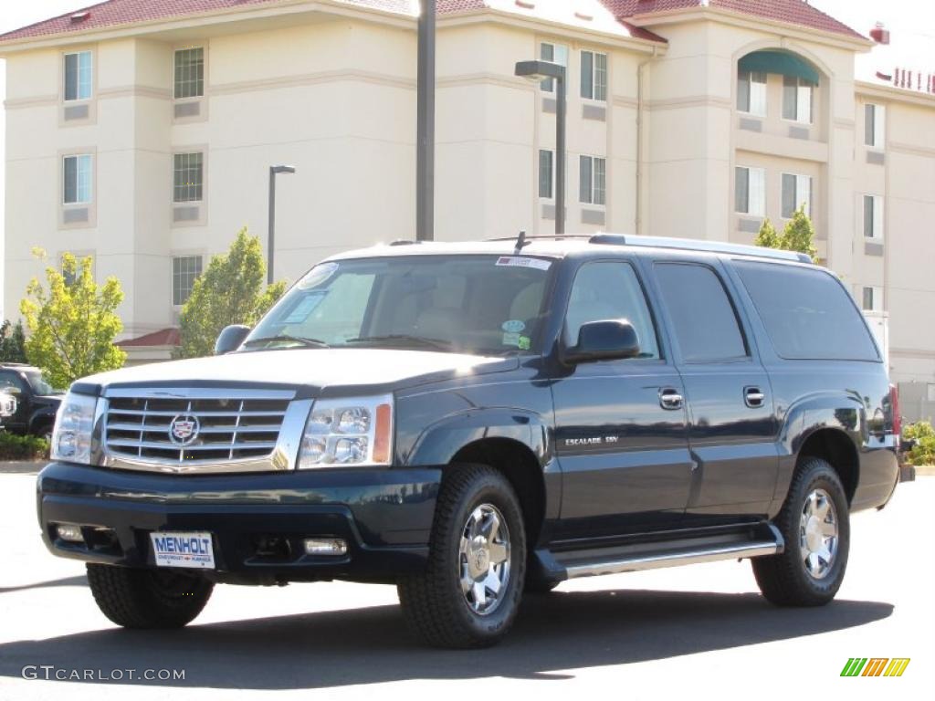 2006 Escalade ESV AWD - Rip Tide Blue / Cashmere photo #16