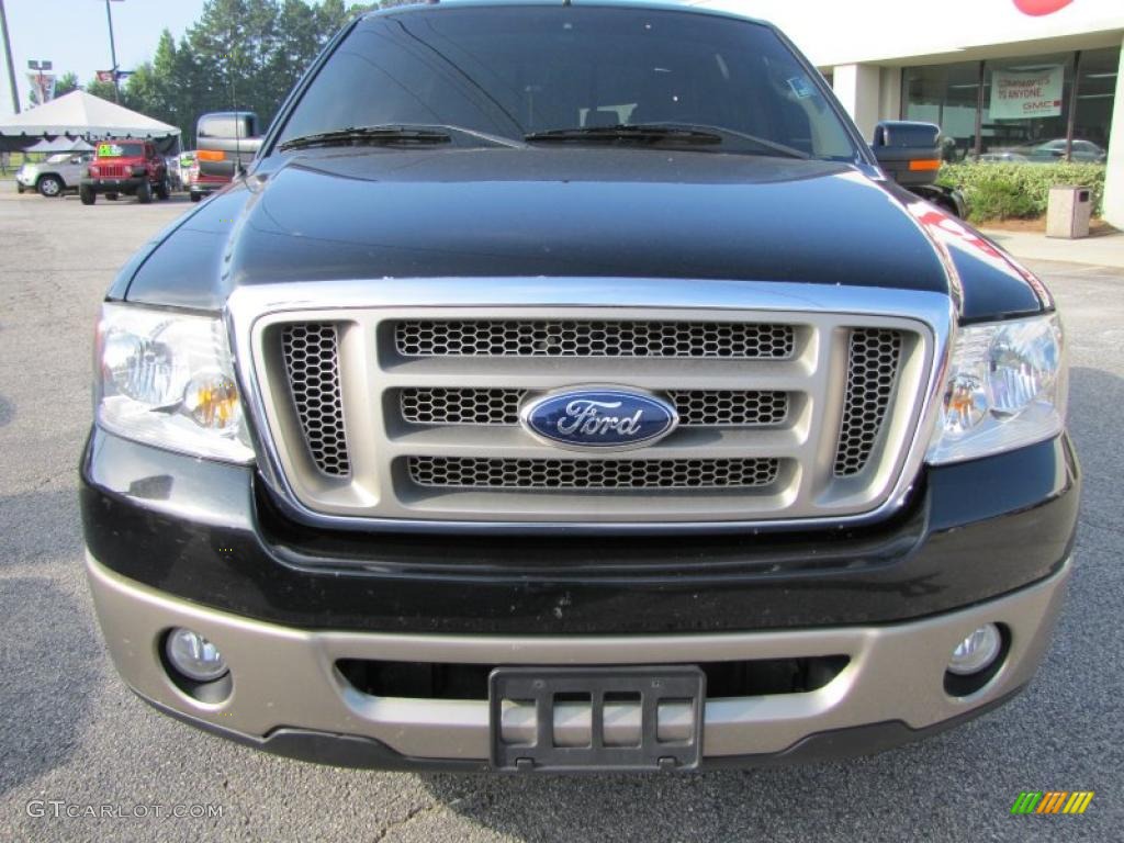 2006 F150 King Ranch SuperCrew - Black / Castano Brown Leather photo #2