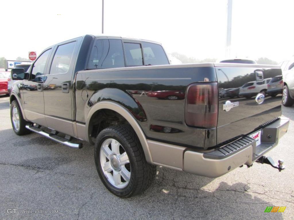 2006 F150 King Ranch SuperCrew - Black / Castano Brown Leather photo #5