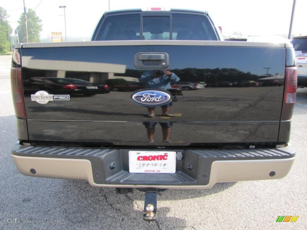 2006 F150 King Ranch SuperCrew - Black / Castano Brown Leather photo #6