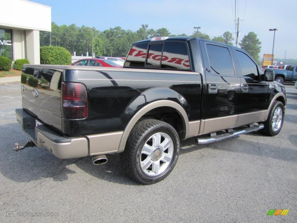 2006 F150 King Ranch SuperCrew - Black / Castano Brown Leather photo #7