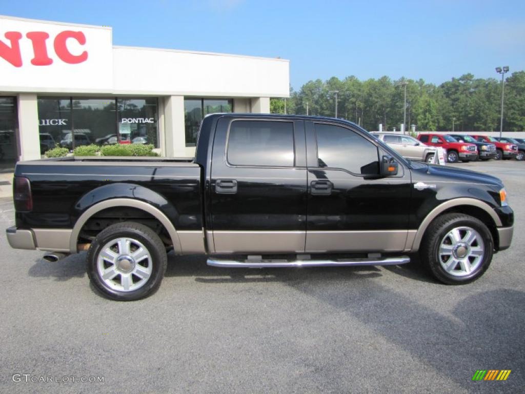 2006 F150 King Ranch SuperCrew - Black / Castano Brown Leather photo #8