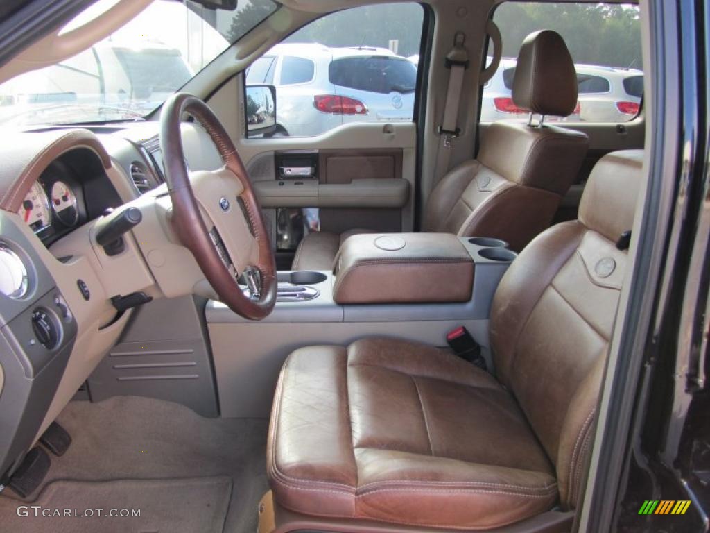 2006 F150 King Ranch SuperCrew - Black / Castano Brown Leather photo #11