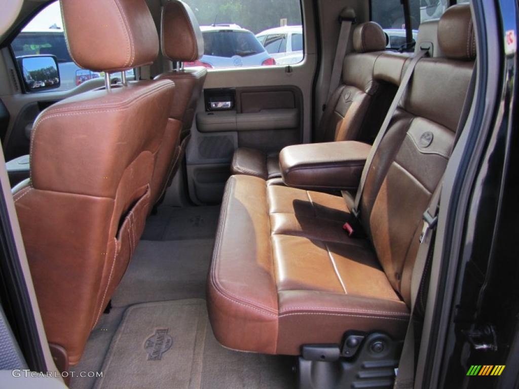 2006 F150 King Ranch SuperCrew - Black / Castano Brown Leather photo #14