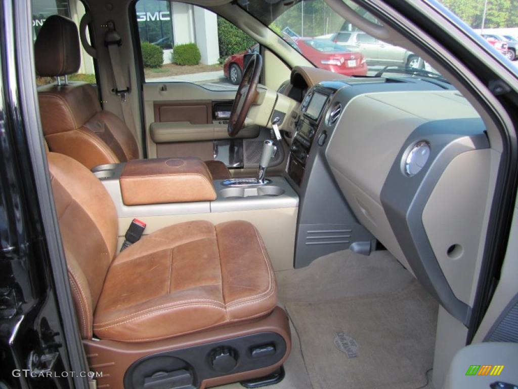 2006 F150 King Ranch SuperCrew - Black / Castano Brown Leather photo #17