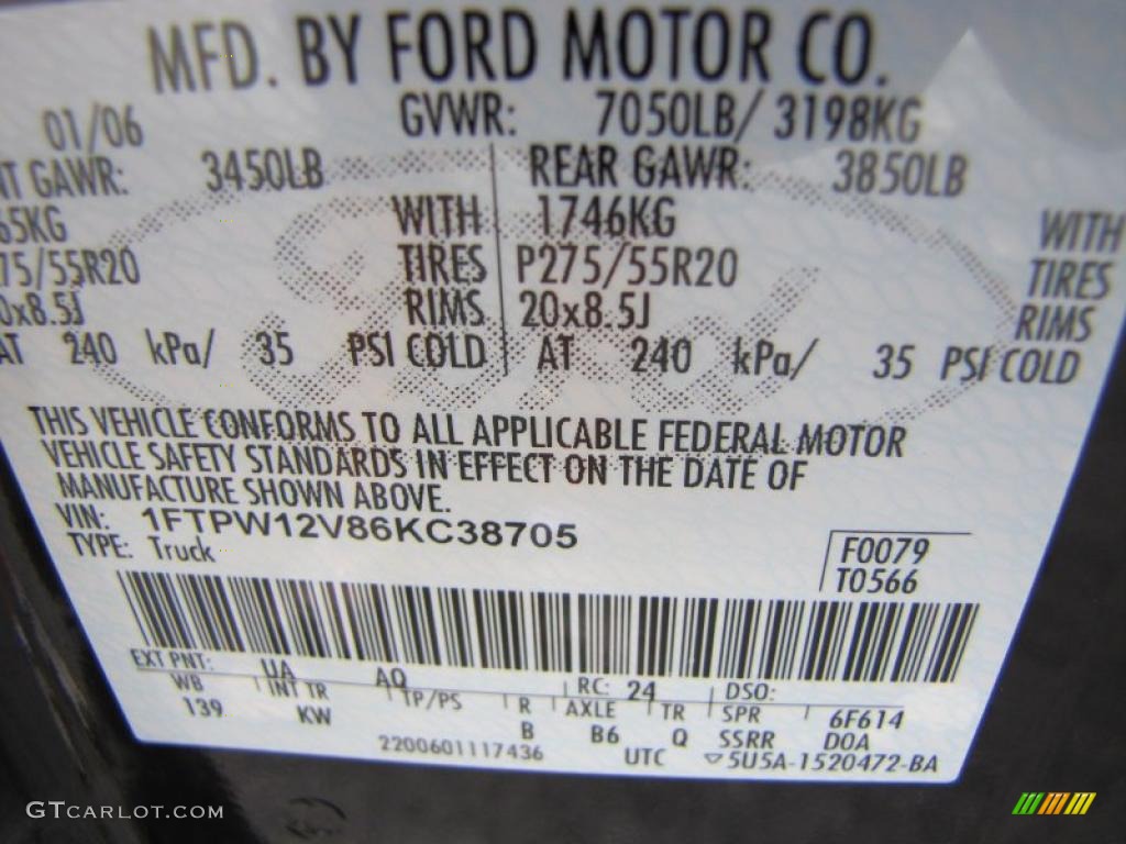 2006 F150 King Ranch SuperCrew - Black / Castano Brown Leather photo #25
