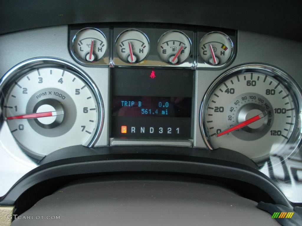 2010 F150 Lariat SuperCrew - Red Candy Metallic / Tan photo #9