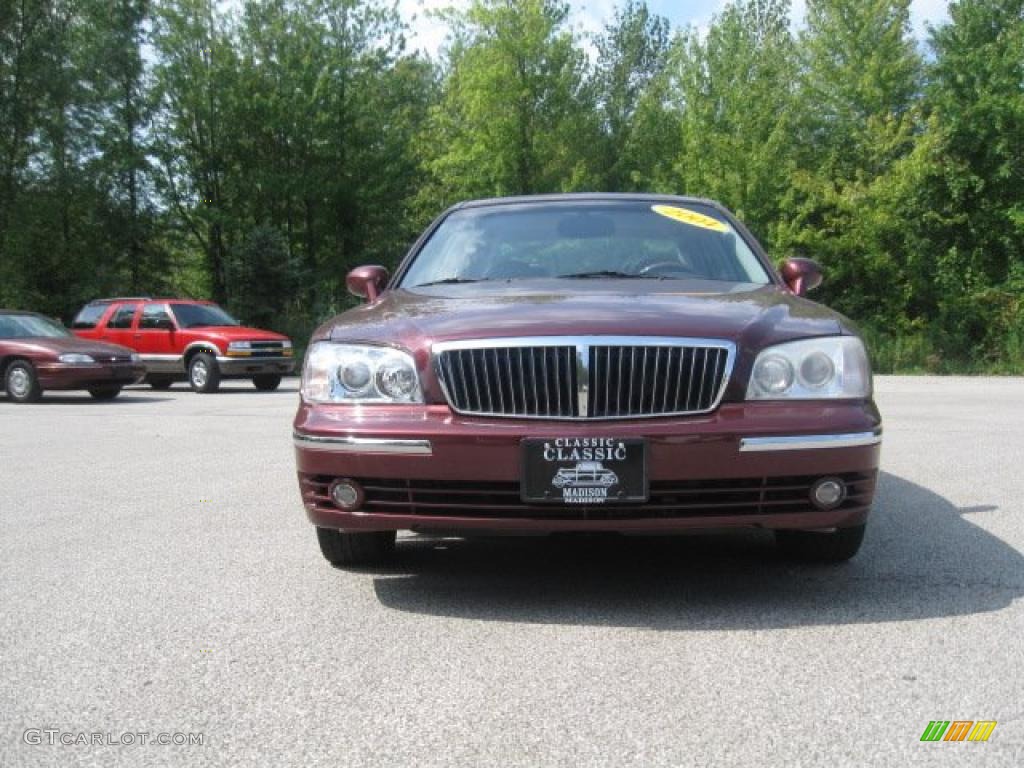 2004 XG350 L Sedan - Bordeaux Red Metallic / Beige photo #2