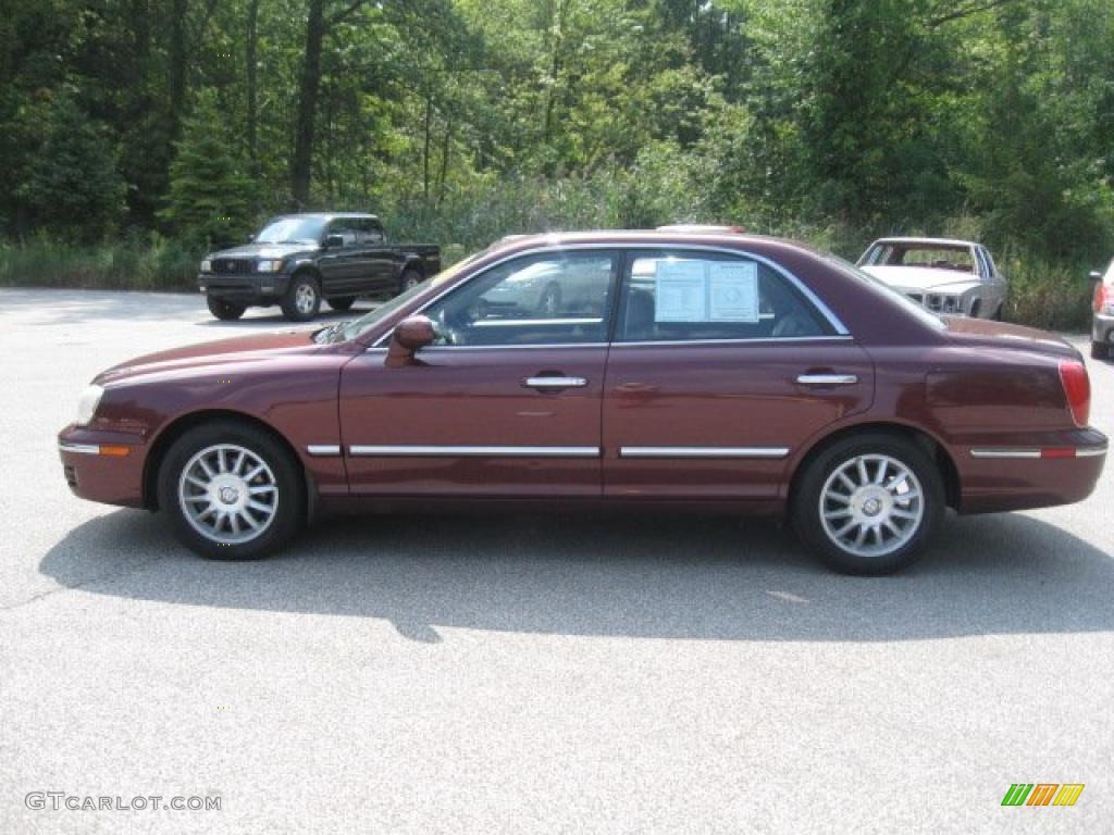 2004 XG350 L Sedan - Bordeaux Red Metallic / Beige photo #6