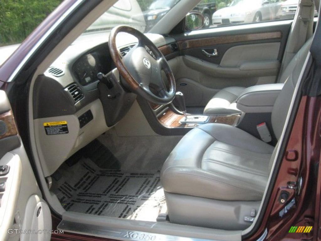 2004 XG350 L Sedan - Bordeaux Red Metallic / Beige photo #12