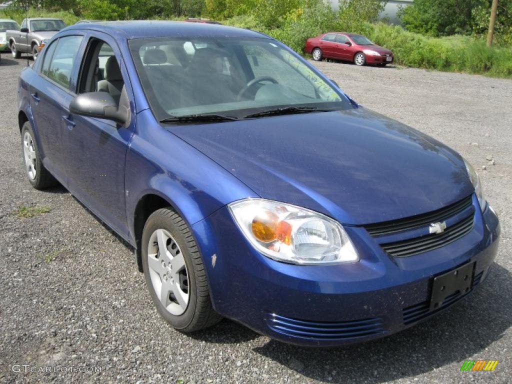 2007 Cobalt LS Sedan - Laser Blue Metallic / Gray photo #11