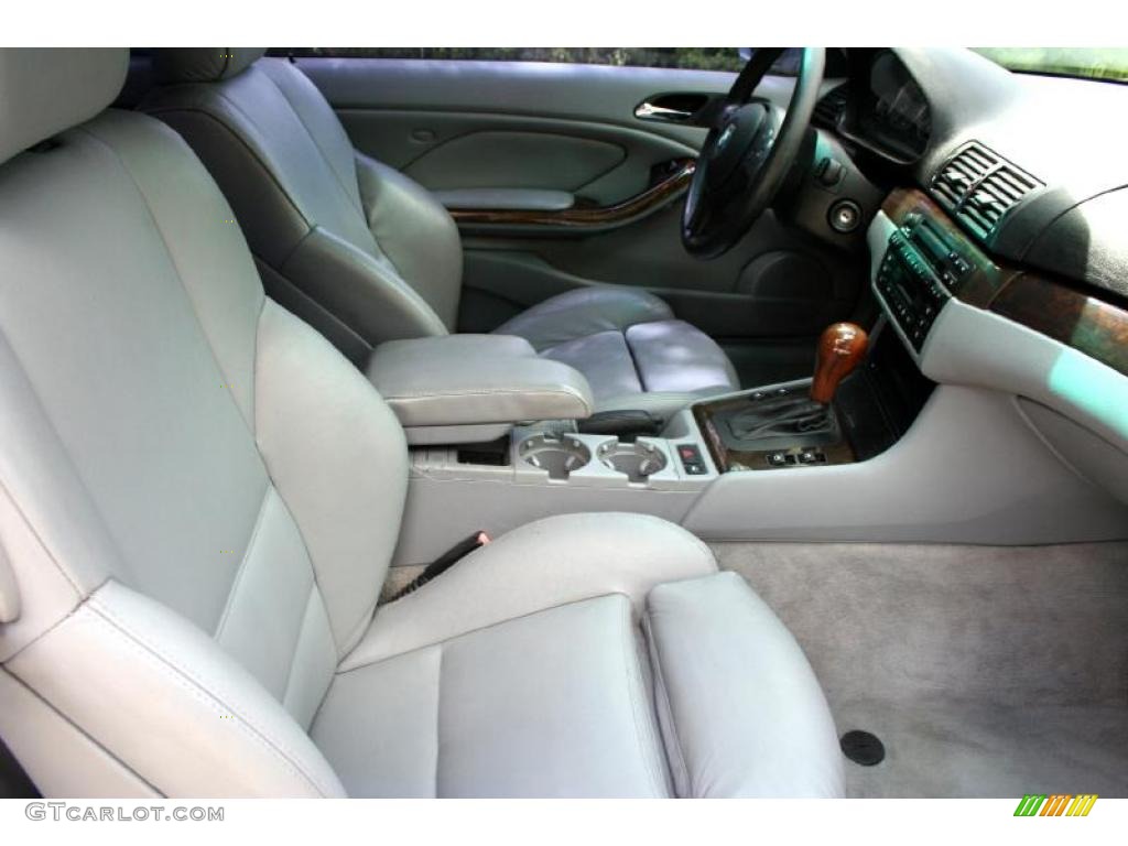 2001 3 Series 330i Coupe - Titanium Silver Metallic / Grey photo #40
