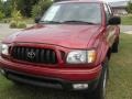 2004 Impulse Red Pearl Toyota Tacoma PreRunner TRD Double Cab  photo #2