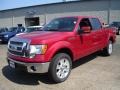 2010 Red Candy Metallic Ford F150 Lariat SuperCrew 4x4  photo #1