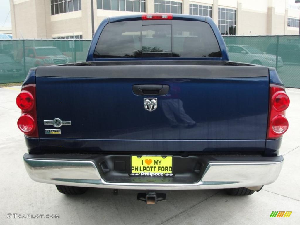 2008 Ram 1500 Lone Star Edition Quad Cab - Patriot Blue Pearl / Medium Slate Gray photo #4