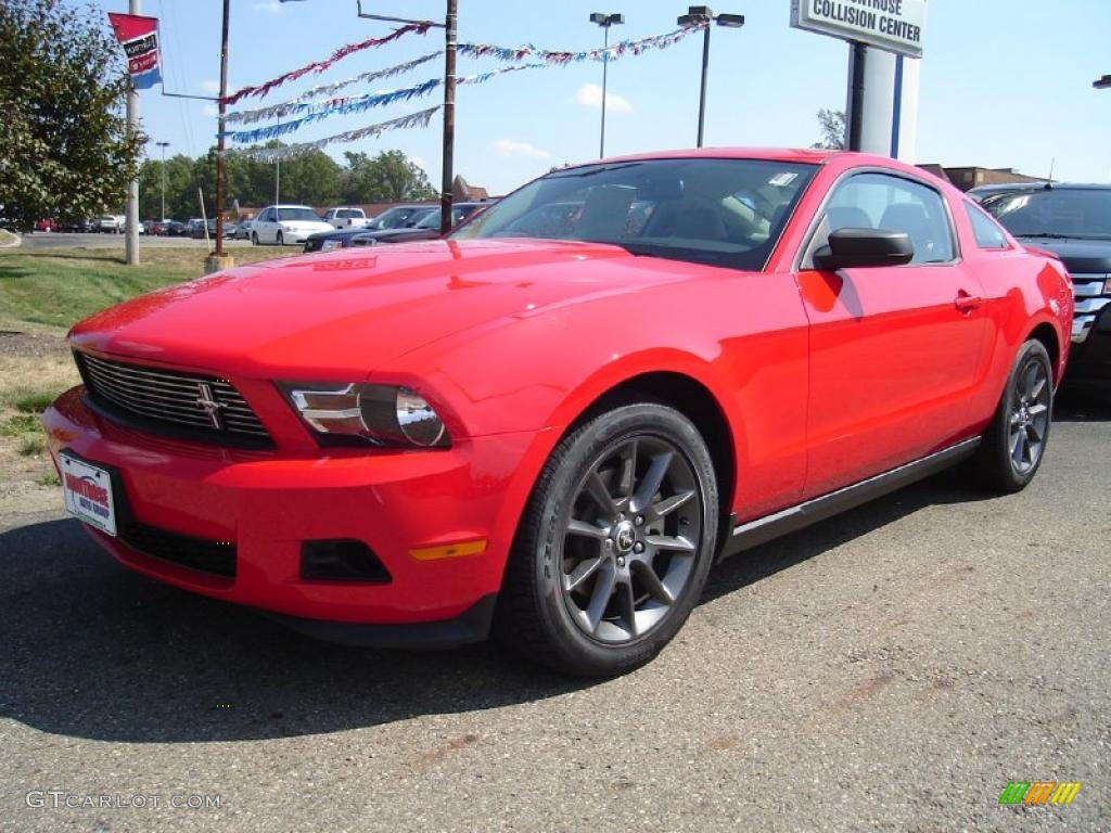 2011 Mustang V6 Coupe - Race Red / Stone photo #1